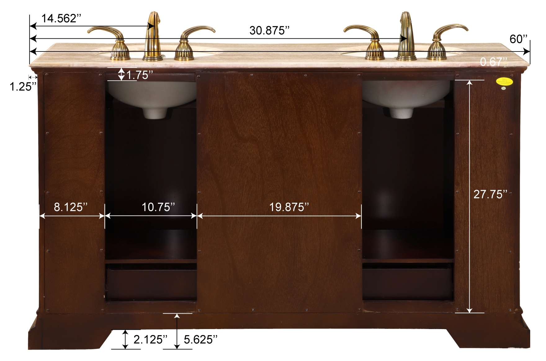 60 inch Edison Vanity